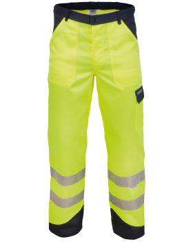 HV KNEITER jól látható nadrág (Hi-Vis Sárga /Tengerészkék)