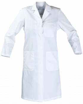 Női kötény zsebekkel 4210 (Fehér)