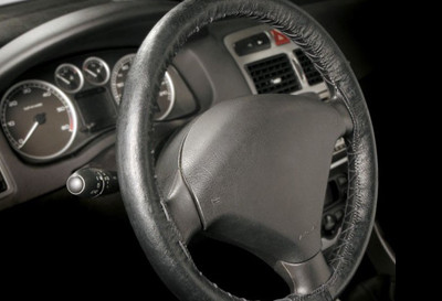 Bőrből készült kormányhuzat, 36-38 cm CAR CLASSIC