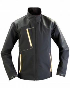 Softshell kabát Black/Yellow