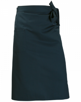 Zsebes felszolgáló kötény 75 cm (Fekete)