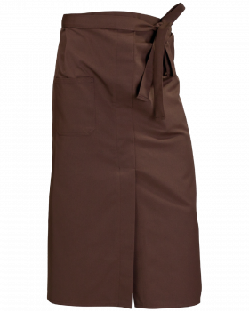 Zsebes felszolgáló kötény 75 cm (Barna)