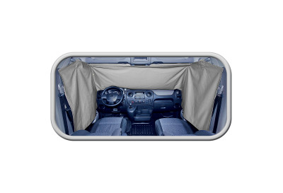 Szélvédő függöny lakó- és szállítókocsikhoz